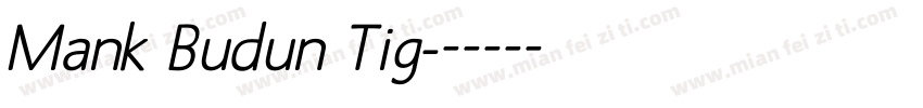 Mank Budun Tig字体转换